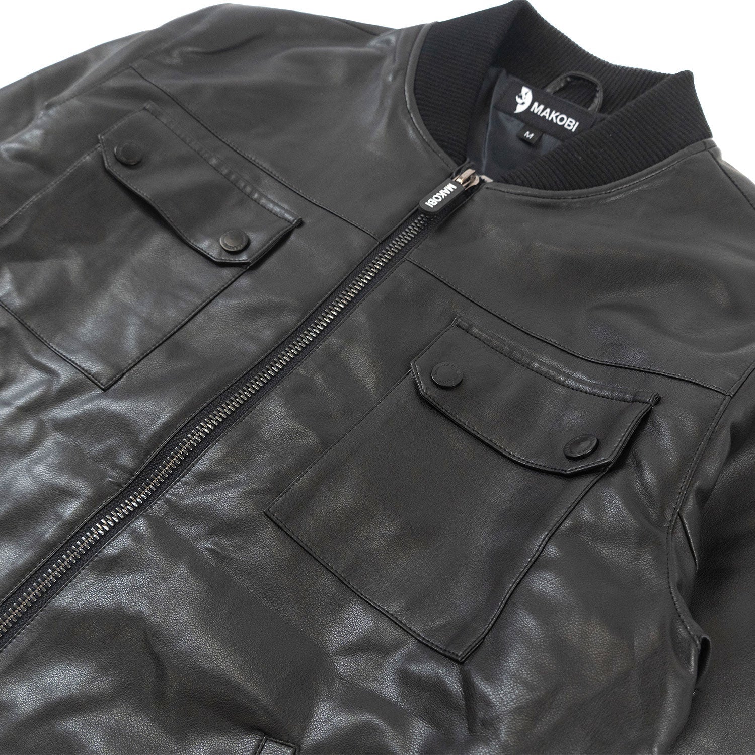 TEEK - M4107 Romano Bomber Vegan Leather Jacket JACKET TEEK MJ
