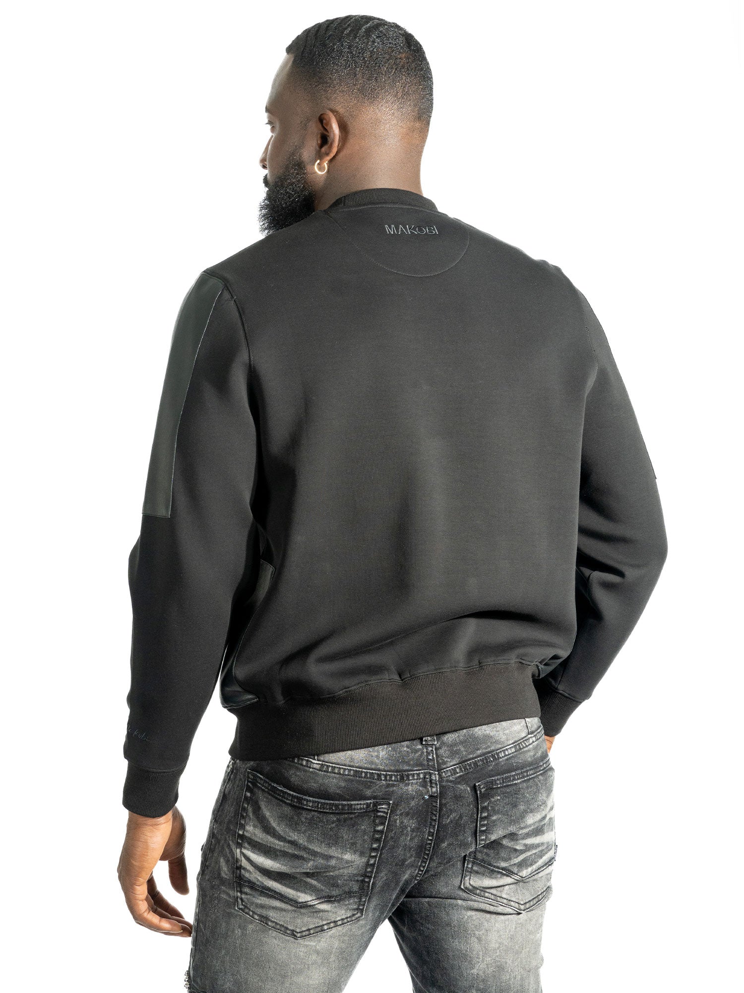 TEEK - Sweatshirt | M4118 Bottega Crewneck - Black TOPS TEEK MJ