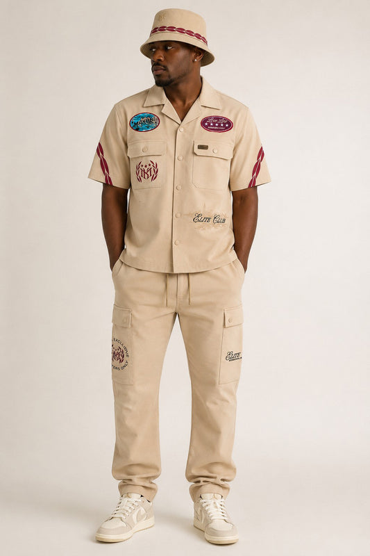 M061 Elite Club Twill Bucket Hat - Khaki Hats Makobi Jeans USA