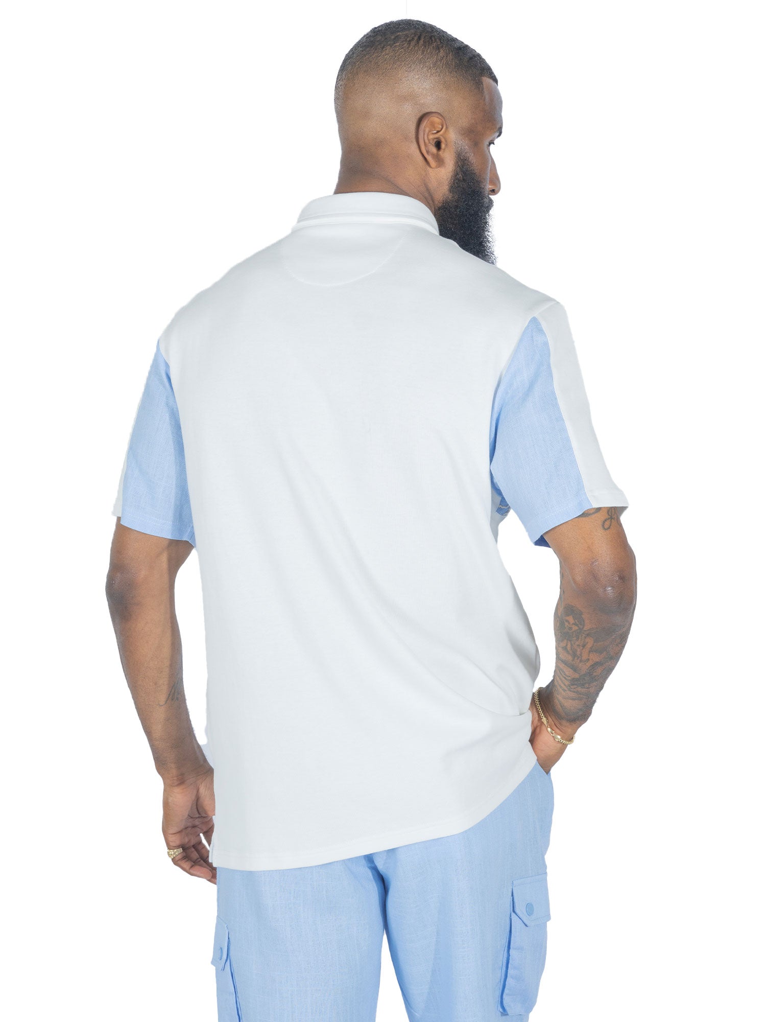 TEEK - M422 Levonia Polo Shirt - Blue TOPS TEEK MJ