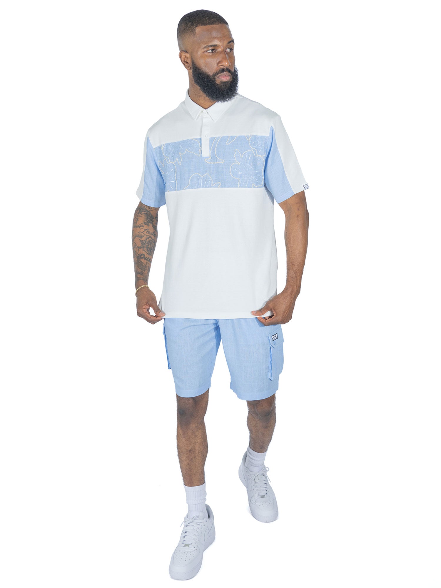 TEEK - M422 Levonia Polo Shirt - Blue TOPS TEEK MJ