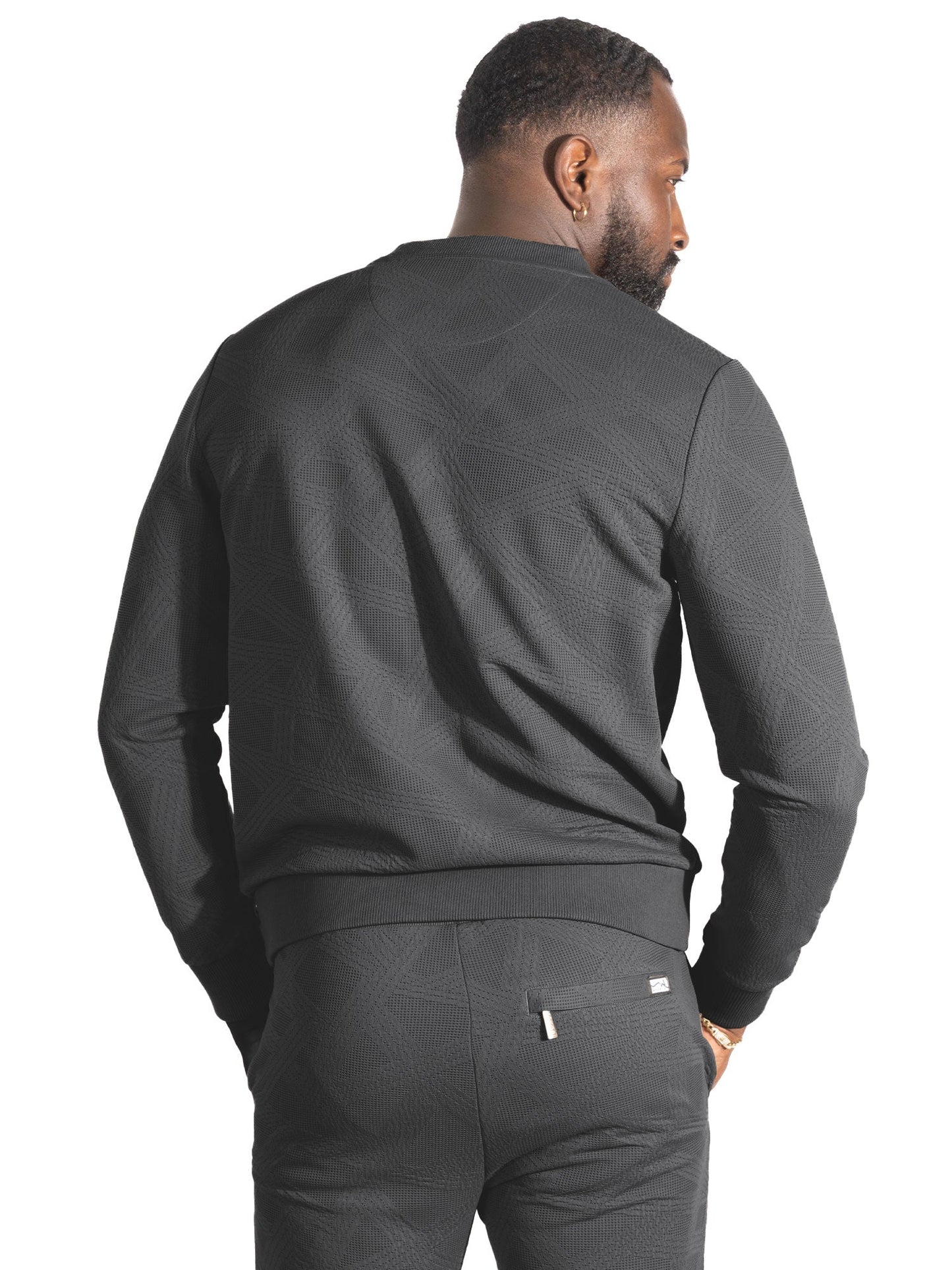 TEEK - Set | M4247 Bernardi Crewneck Set - Black SET TEEK MJ