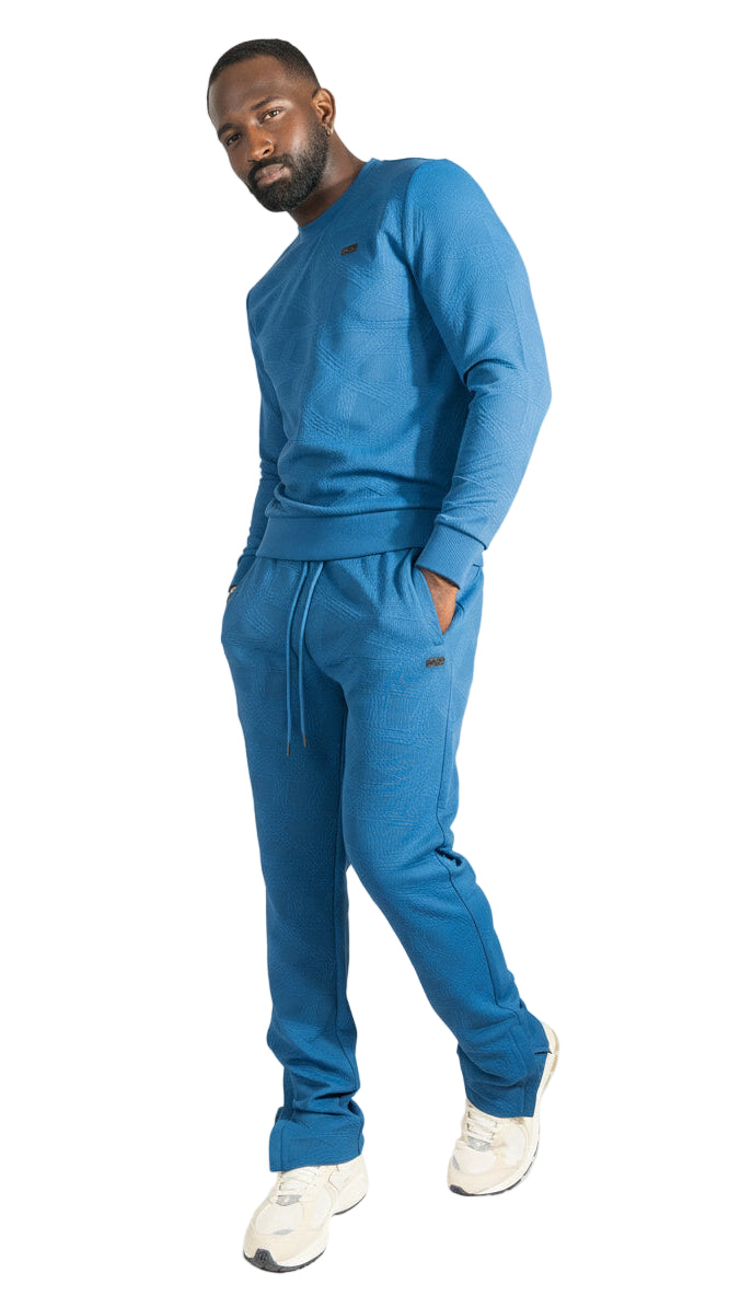 TEEK - Set | M4247 Bernardi Crewneck Set - Blue SET TEEK MJ