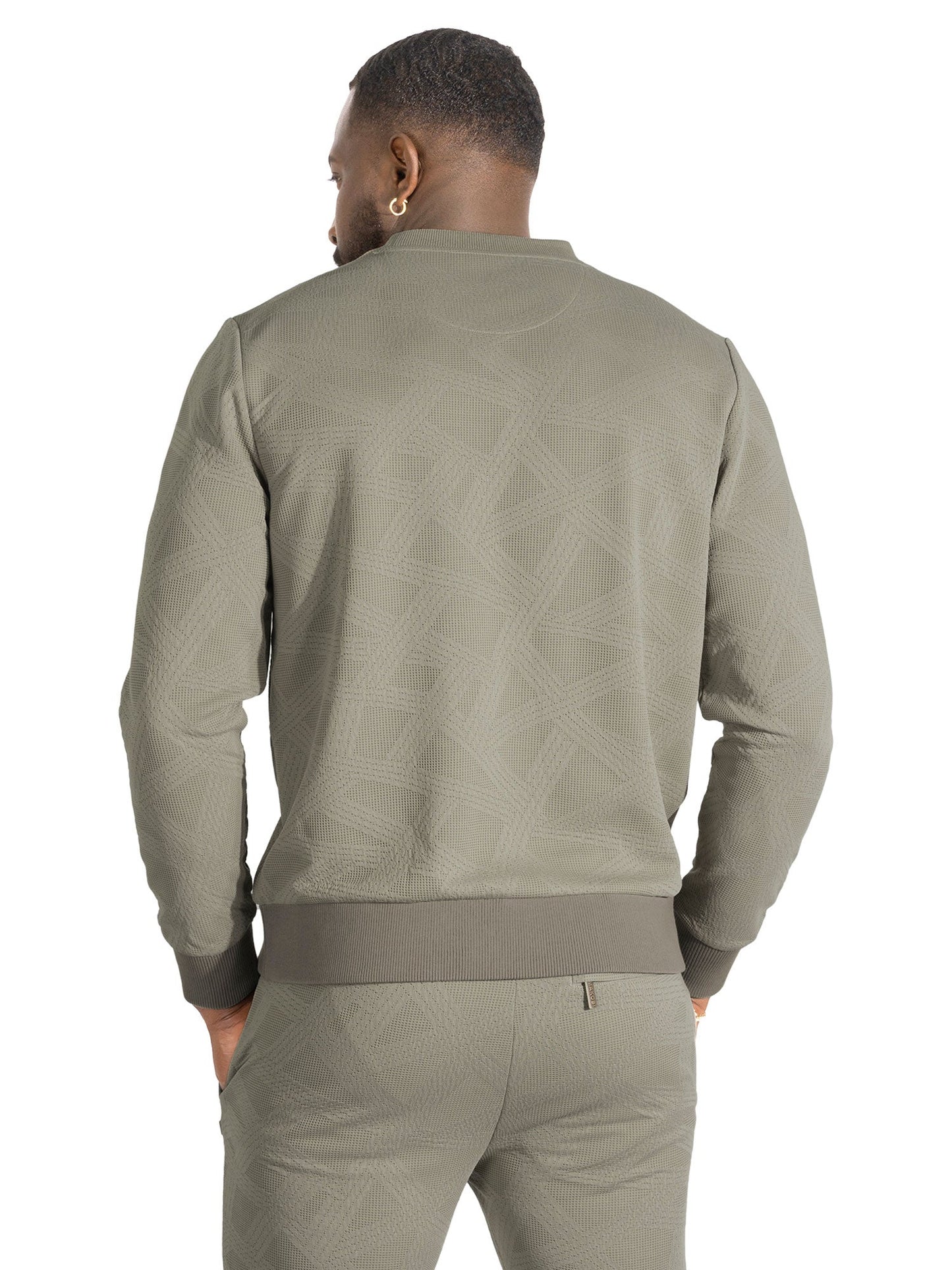 Set | M4247 Bernardi Crewneck Set - Taupe SET TEEK MJ