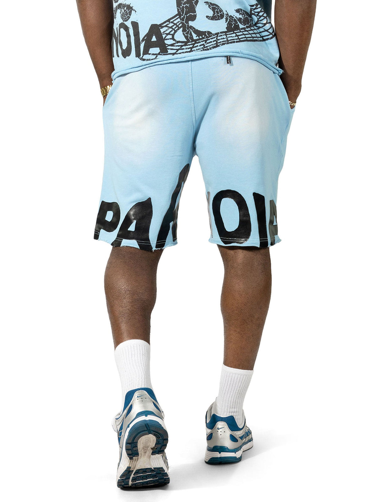 M424 Paranova Short Set - Blue Outfit Sets Makobi Jeans USA
