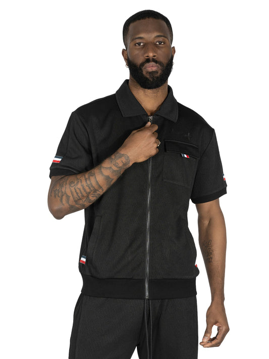 TEEK - M428 Moreli Knit Short Sets - Black SET TEEK MJ