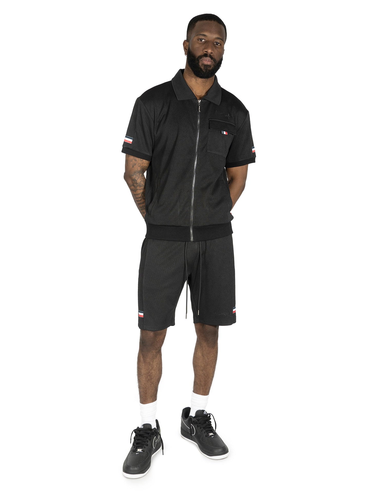 TEEK - M428 Moreli Knit Short Sets - Black SET TEEK MJ M BLACK