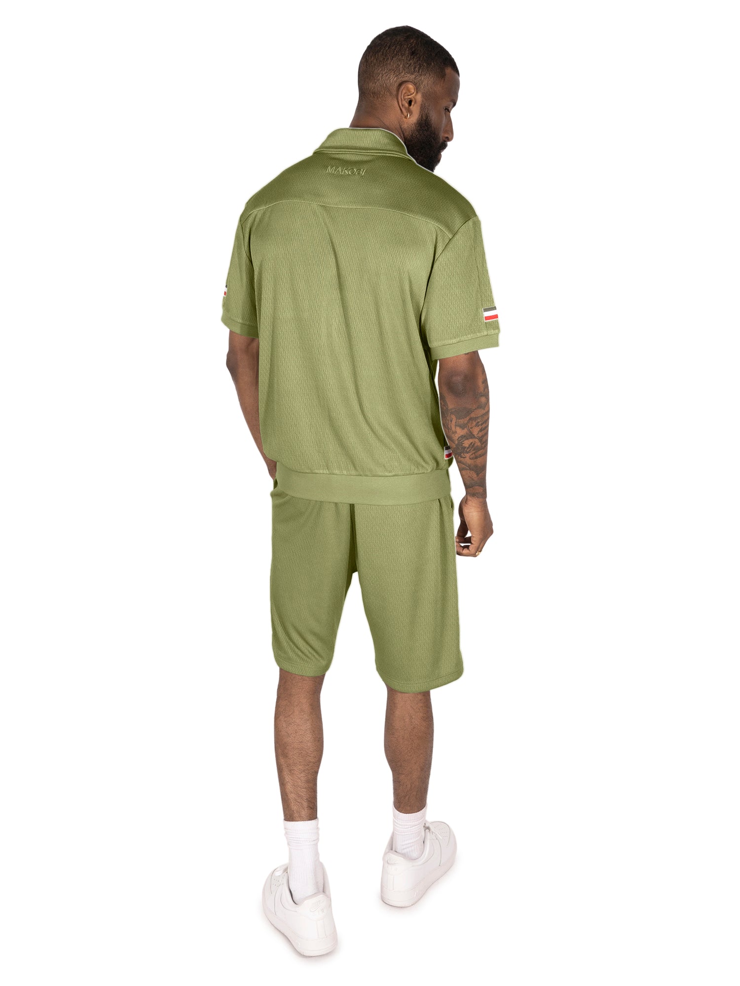 TEEK - M428 Moreli Knit Short Sets - Olive SET TEEK MJ