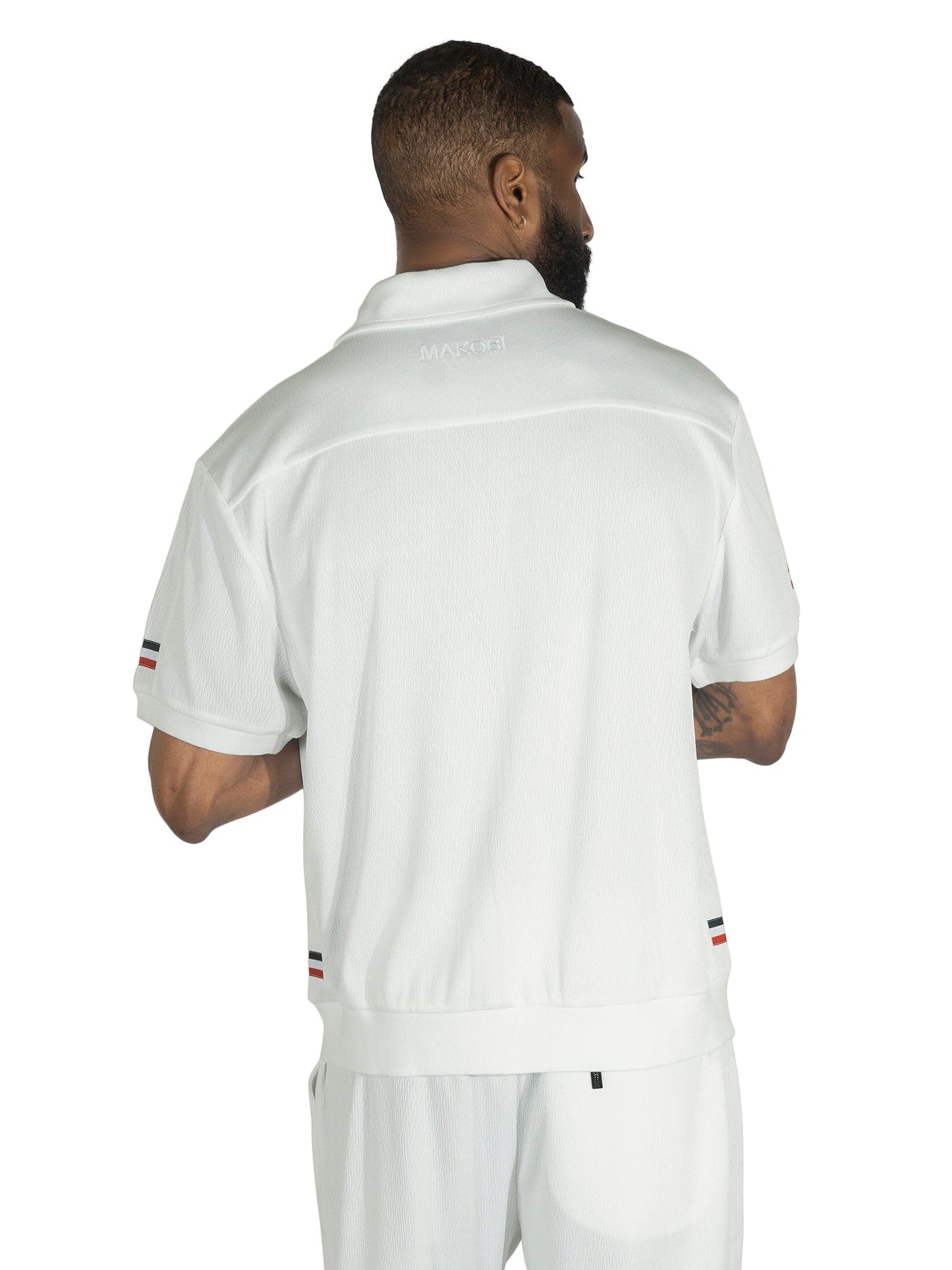 TEEK - M428 Moreli Knit Short Sets - White SET TEEK MJ