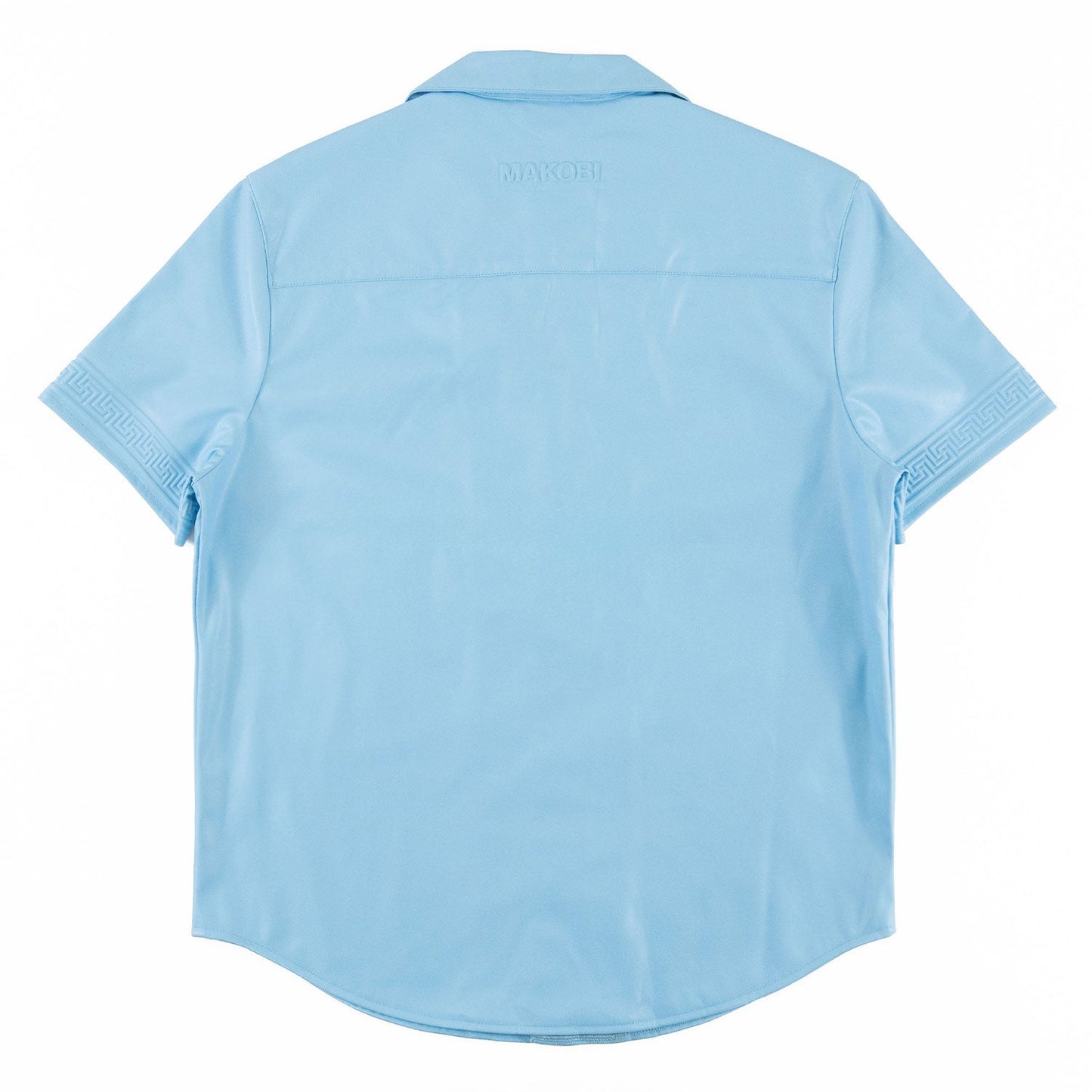 TEEK - M429 Bellucci Vegan Leather Shirt - Blue SHORTS TEEK MJ