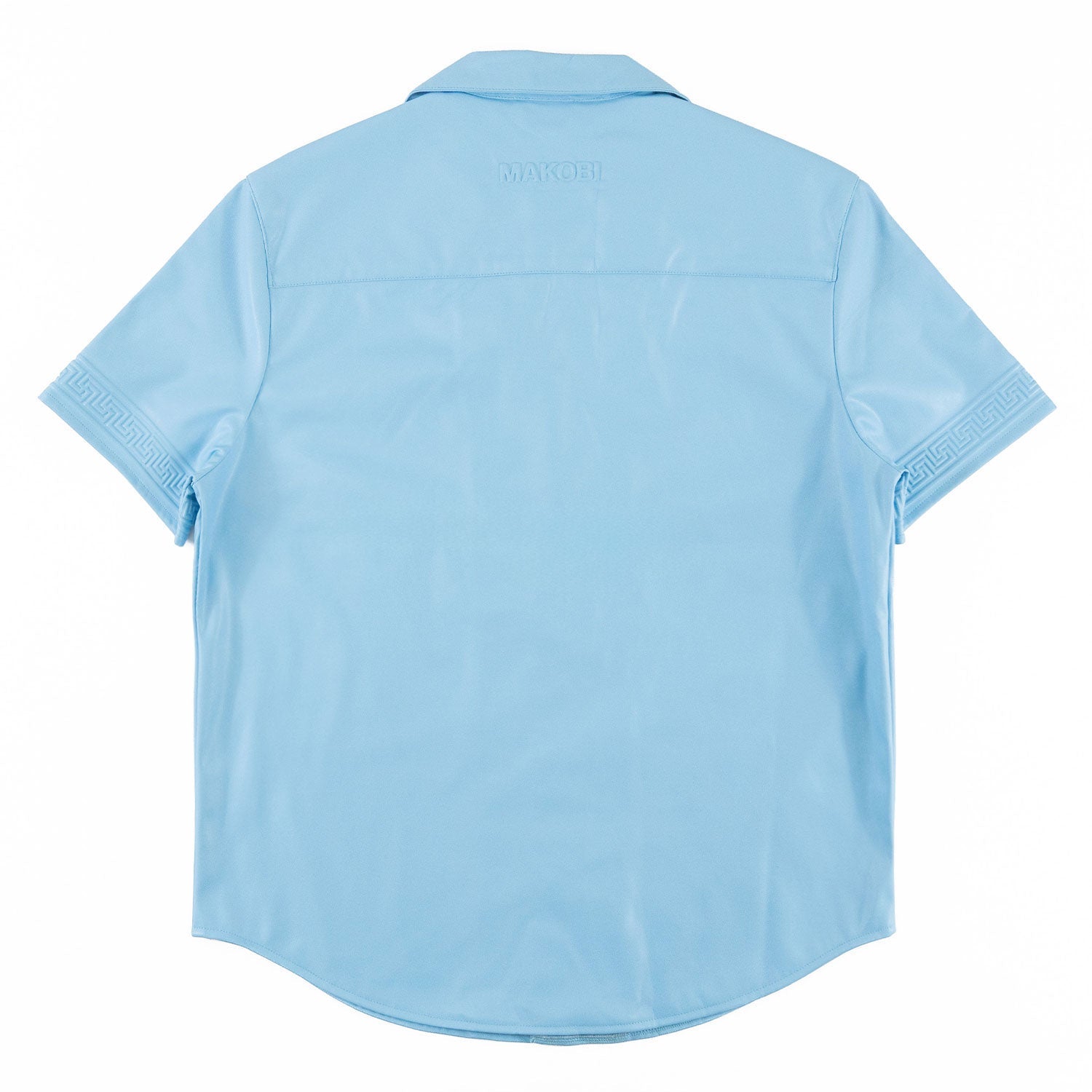 TEEK - M429 Bellucci Vegan Leather Shirt - Blue SHORTS TEEK MJ