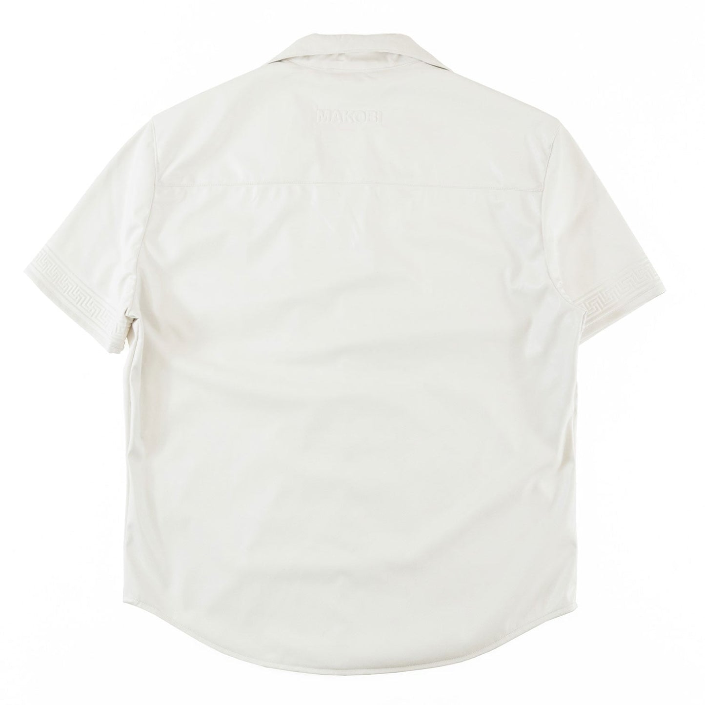 TEEK - M429 Bellucci Vegan Leather Shirt - White TOPS TEEK MJ