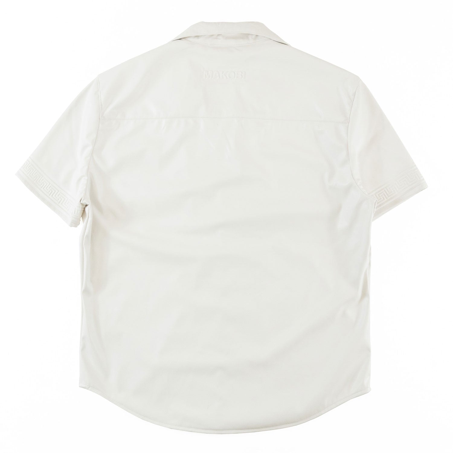 TEEK - M429 Bellucci Vegan Leather Shirt - White TOPS TEEK MJ