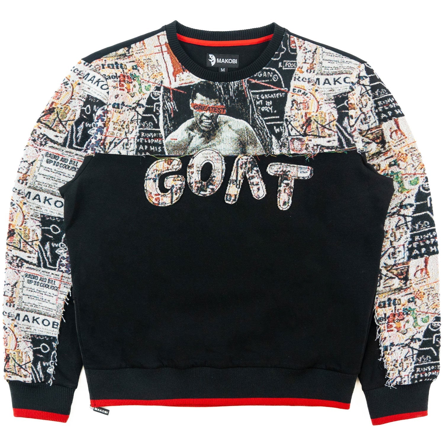 TEEK - M4314 Mohadi GOAT Crewneck - Black TOPS TEEK MJ M BLACK