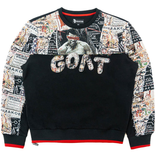 TEEK - M4314 Mohadi GOAT Crewneck - Black TOPS TEEK MJ M BLACK
