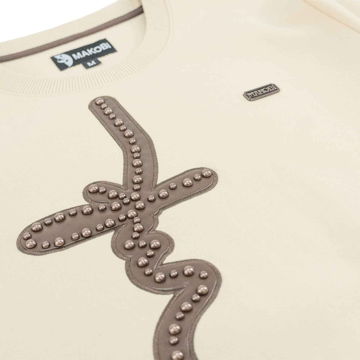 TEEKM- Sweatshirt | M4355 Lorenzo MK Crewneck - Khaki TOPS TEEK MJ