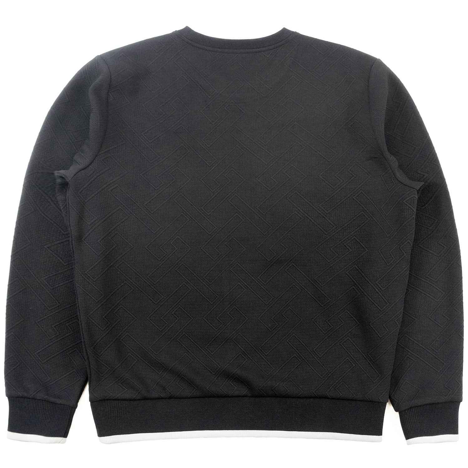 M4390 Beanchi Jacquard Crewneck - Black Sweatshirt Makobi Jeans USA
