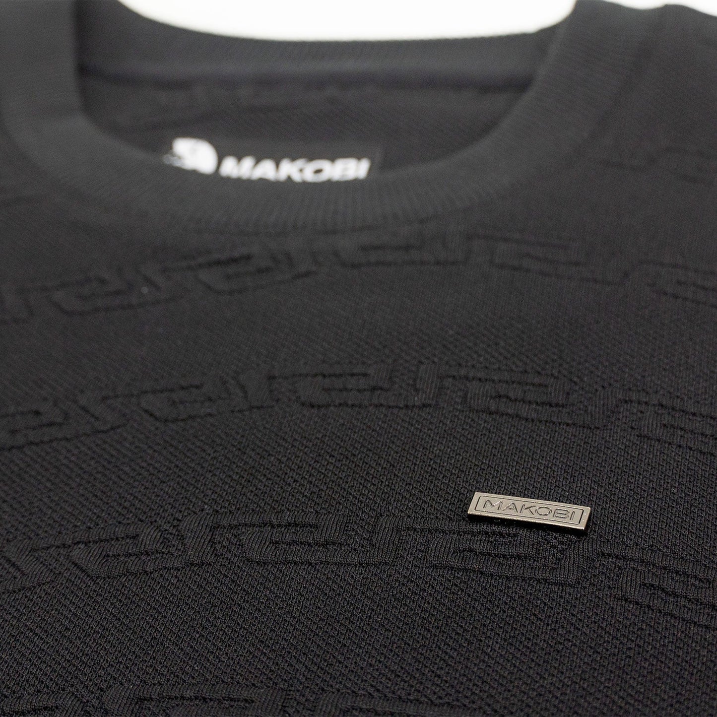 Sweatshirt | M4412 Bianco Crewneck - Black Sweatshirt Makobi Jeans USA