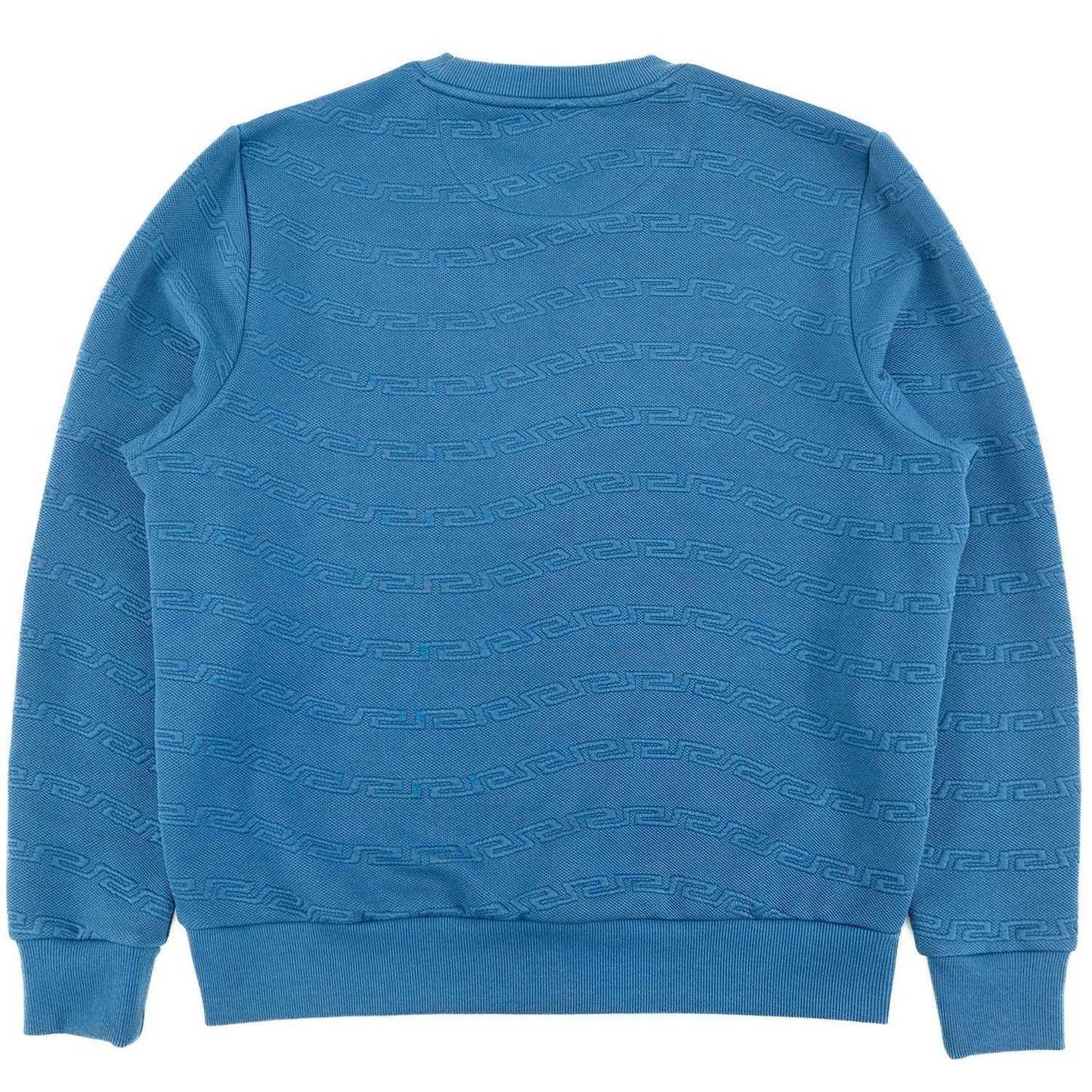 Sweatshirt | M4412 Bianco Crewneck - Blue Sweatshirt Makobi Jeans USA