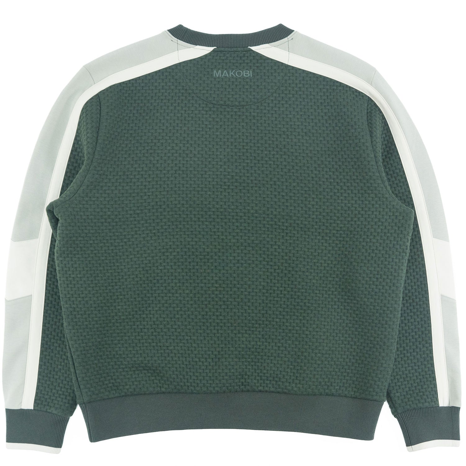 TEEK - Sweatshirt | M4555 Lorenzo Jacquard Crewneck - Green TOPS TEEK MJ