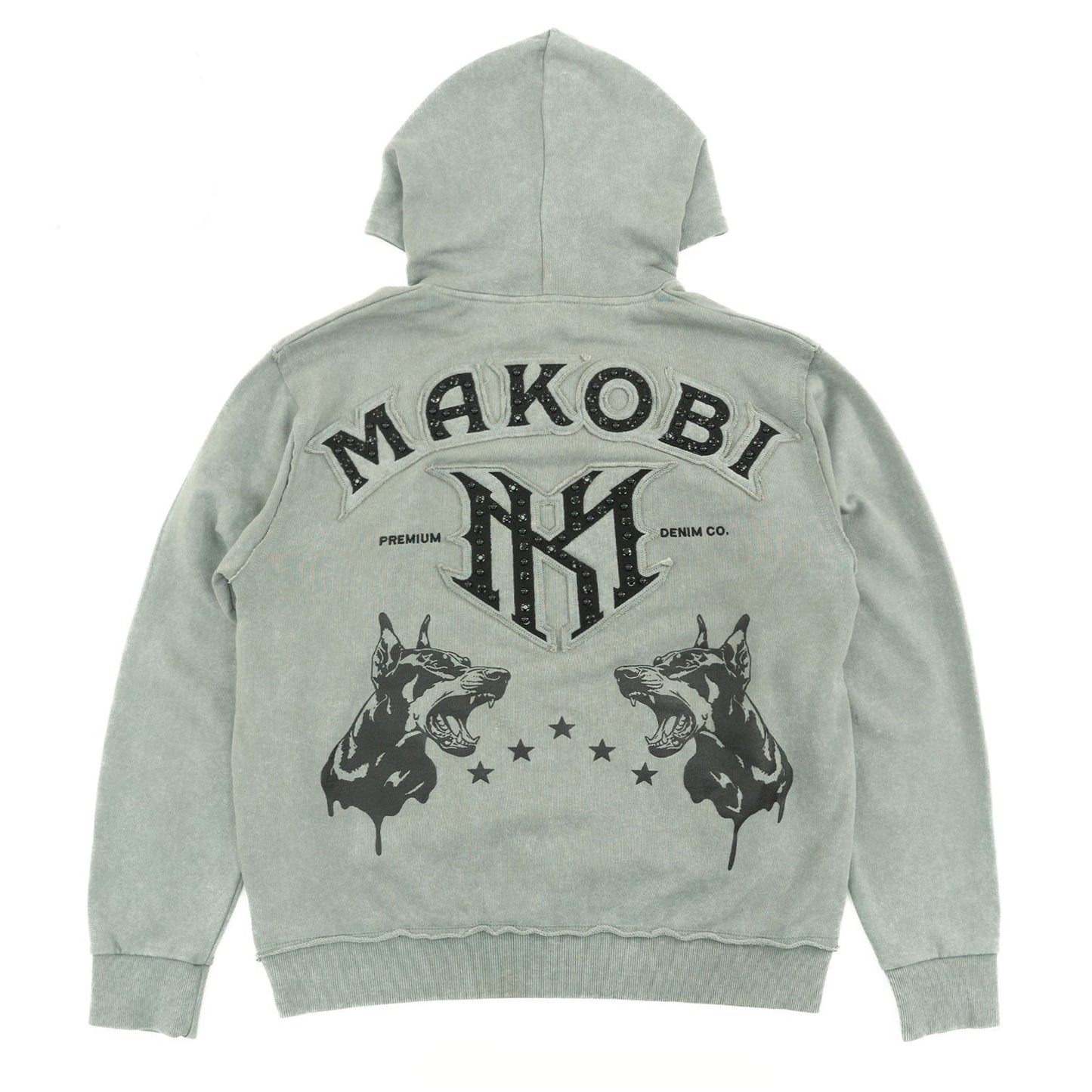 Fleece Hoodie | M4557 Sartoni Pull Over - Gray Hoodies Makobi Jeans USA