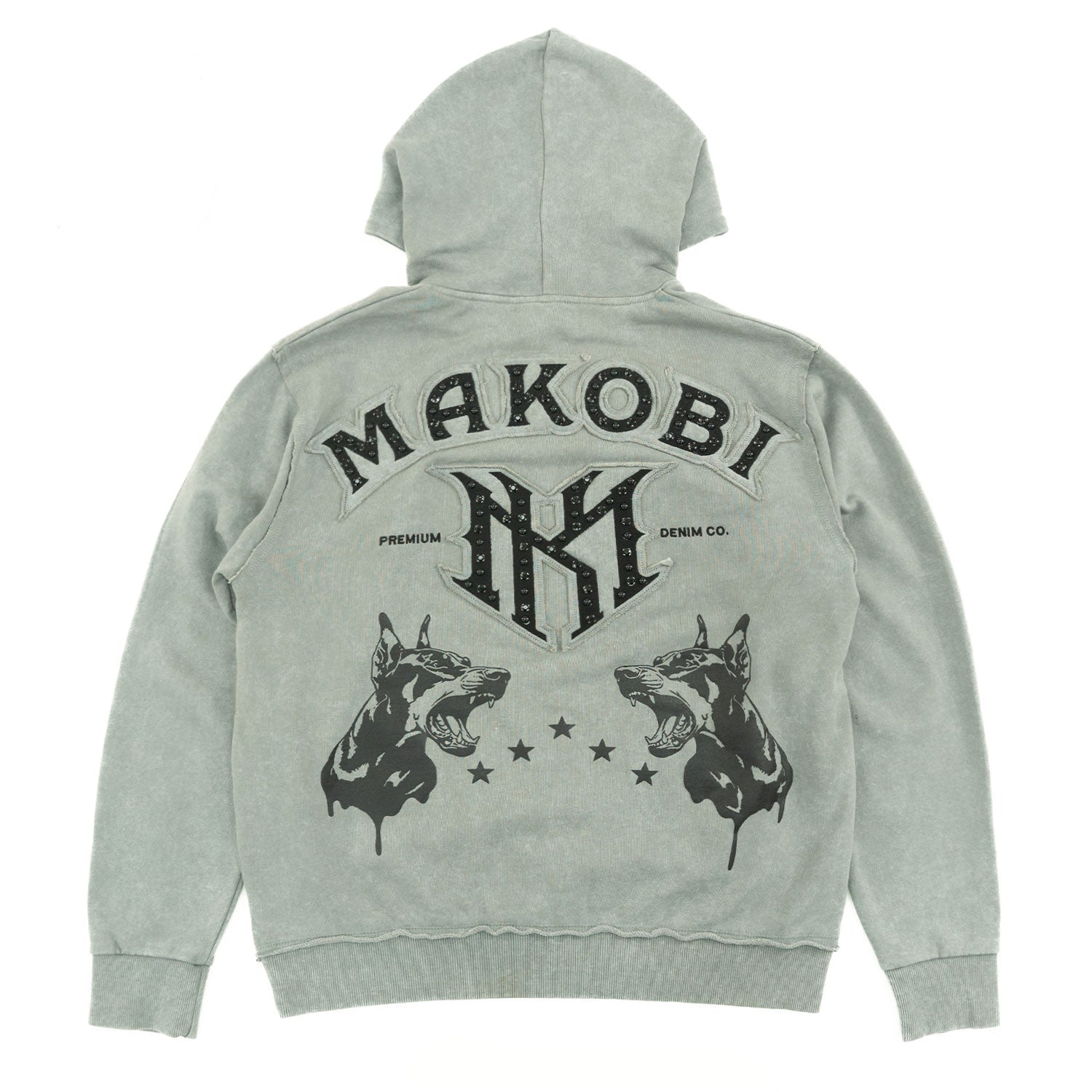 Fleece Hoodie | M4557 Sartoni Pull Over - Gray Hoodies Makobi Jeans USA