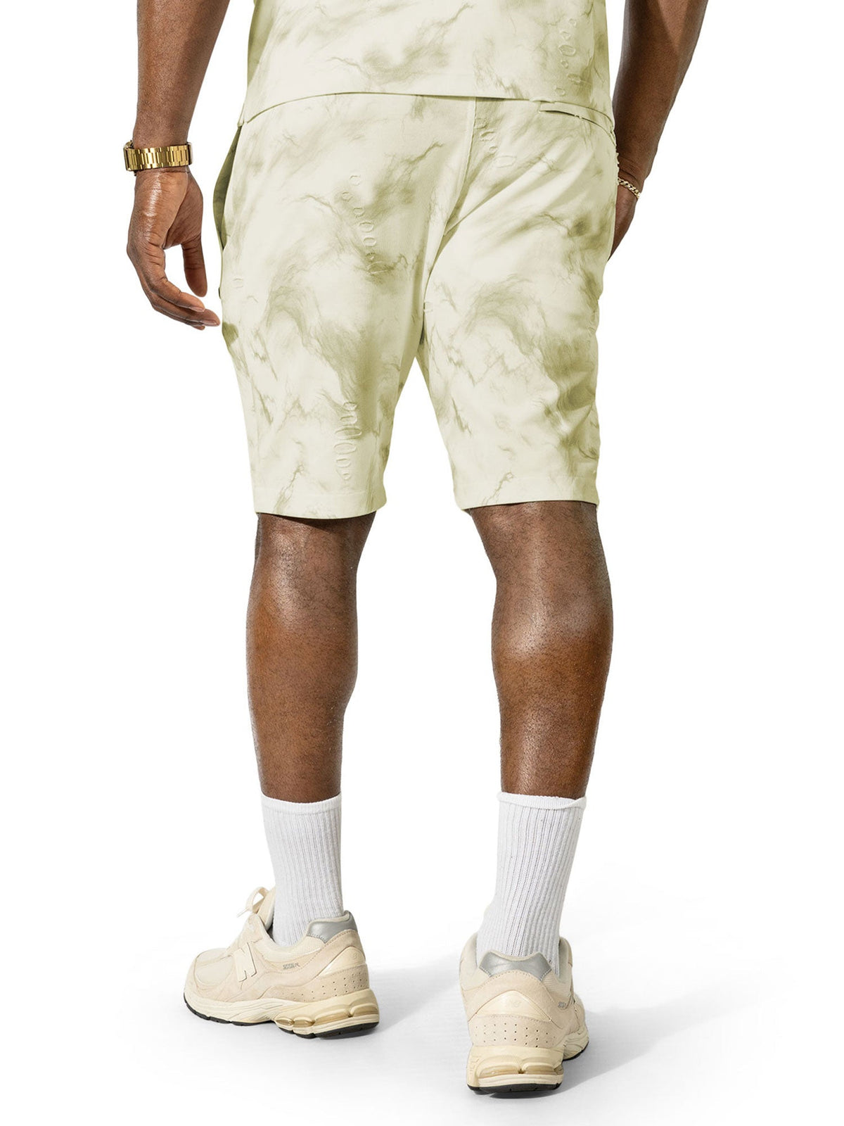M456 Amato Short Set - Natural Outfit Sets Makobi Jeans USA