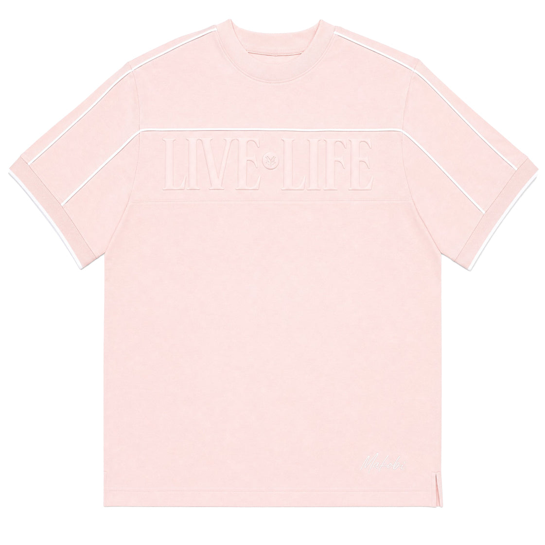 M459 Live Life T-shirt - Pink T-shirt Makobi Jeans USA