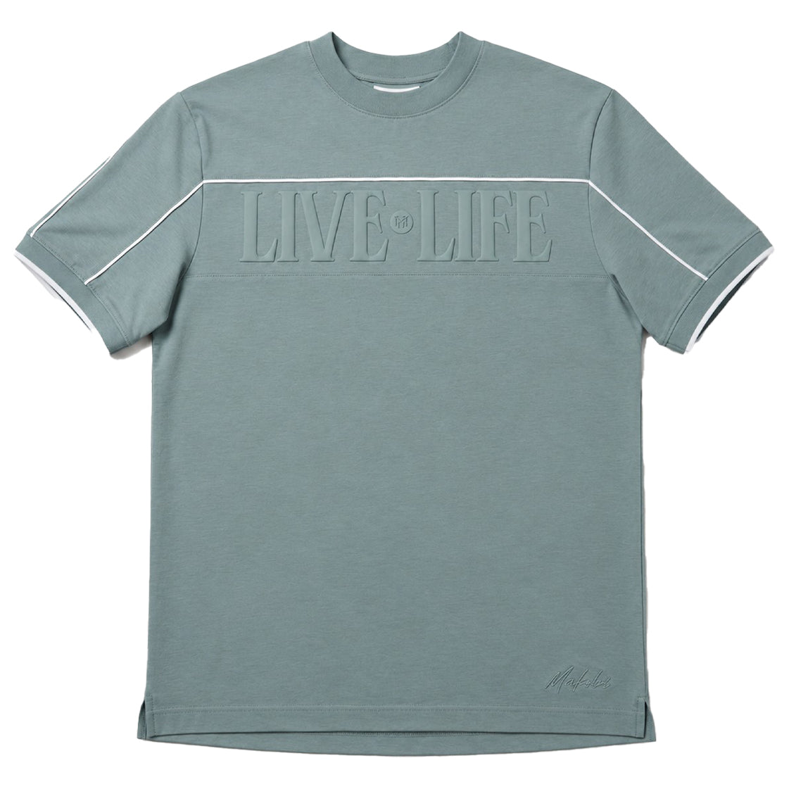 M459 Live Life T-shirt - Teal T-shirt Makobi Jeans USA