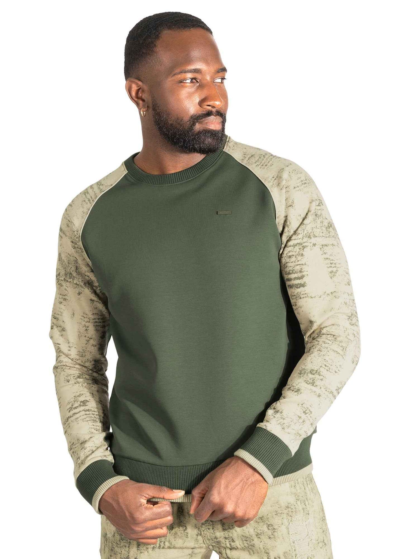 TEEK - Sweatshirt | M4902 Bernardi Crewneck - Olive TOPS TEEK MJ