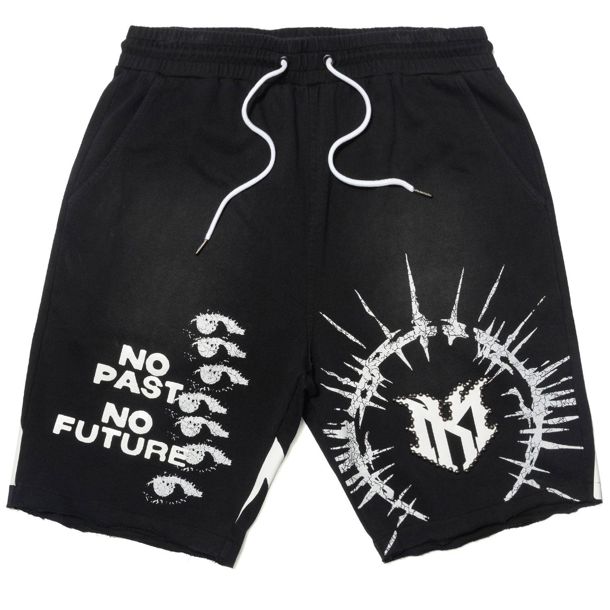 M424 Paranova Short Set - Black Outfit Sets Makobi Jeans USA