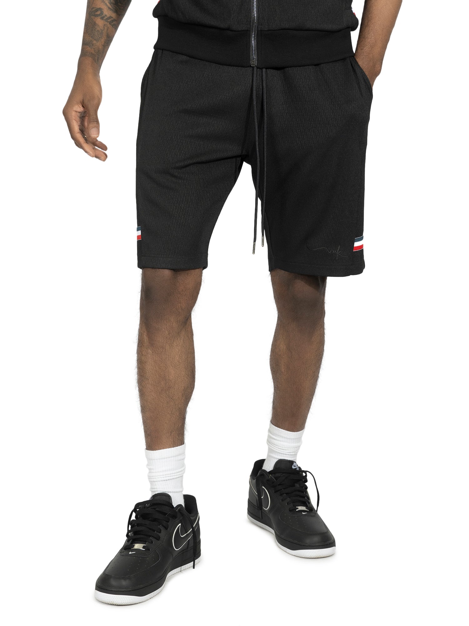 TEEK - M428 Moreli Knit Short Sets - Black SET TEEK MJ