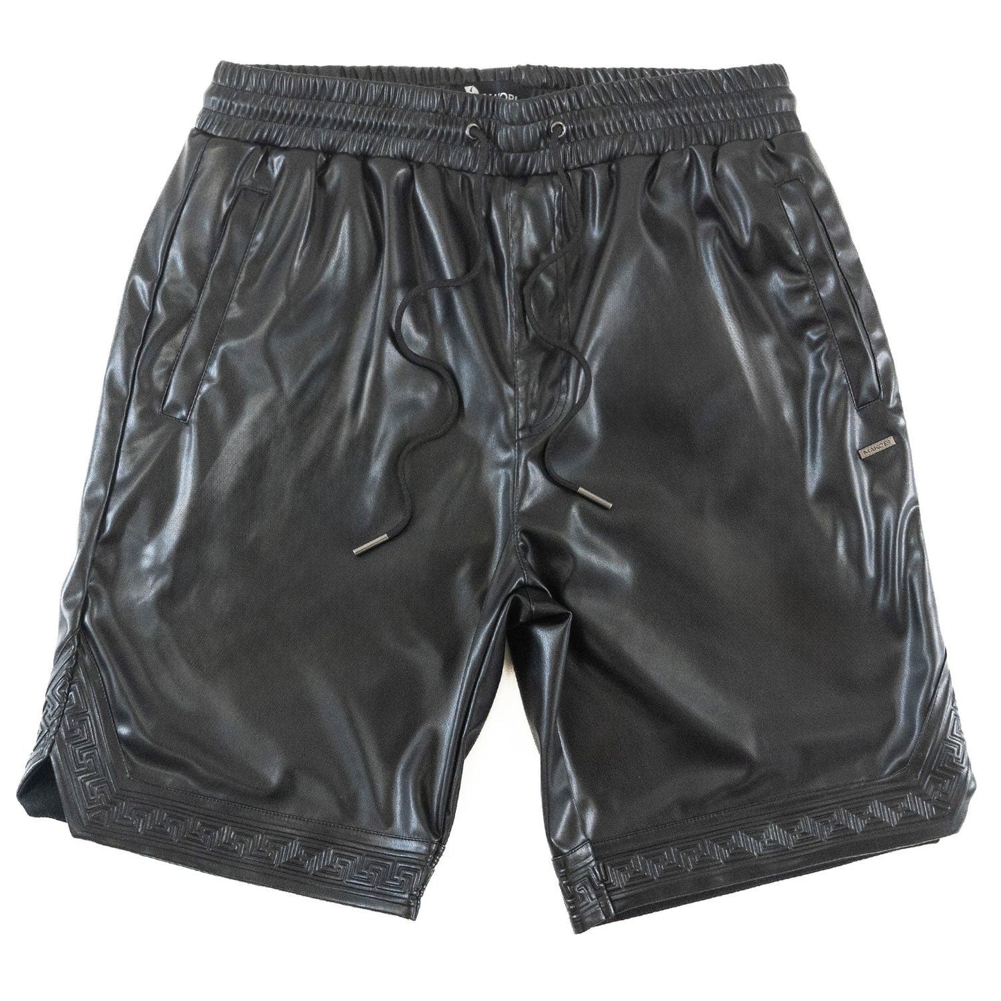 TEEK - M629 Belluci Vegan Leather Shorts - Black SHORTS TEEK MJ BLACK M