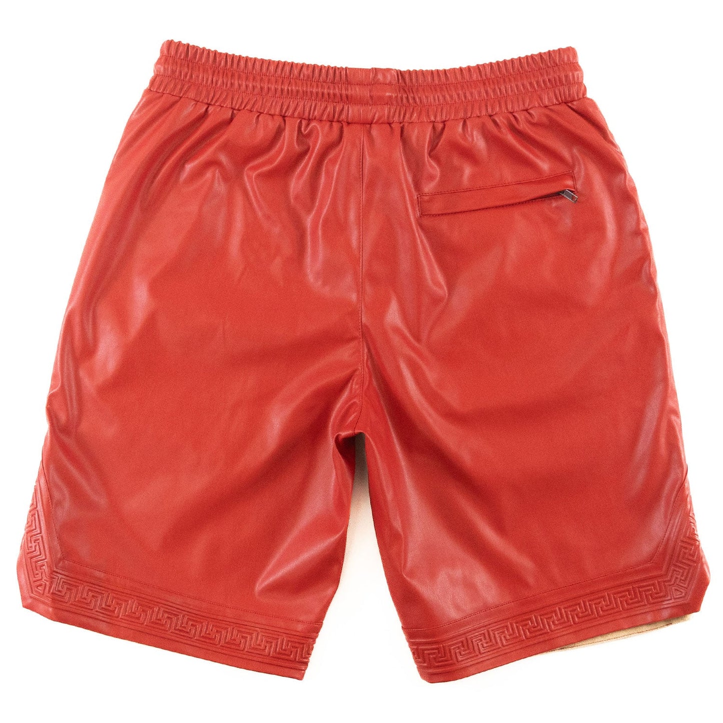 TEEK - M629 Belluci Vegan Leather Shorts - Red SHORTS TEEK MJ