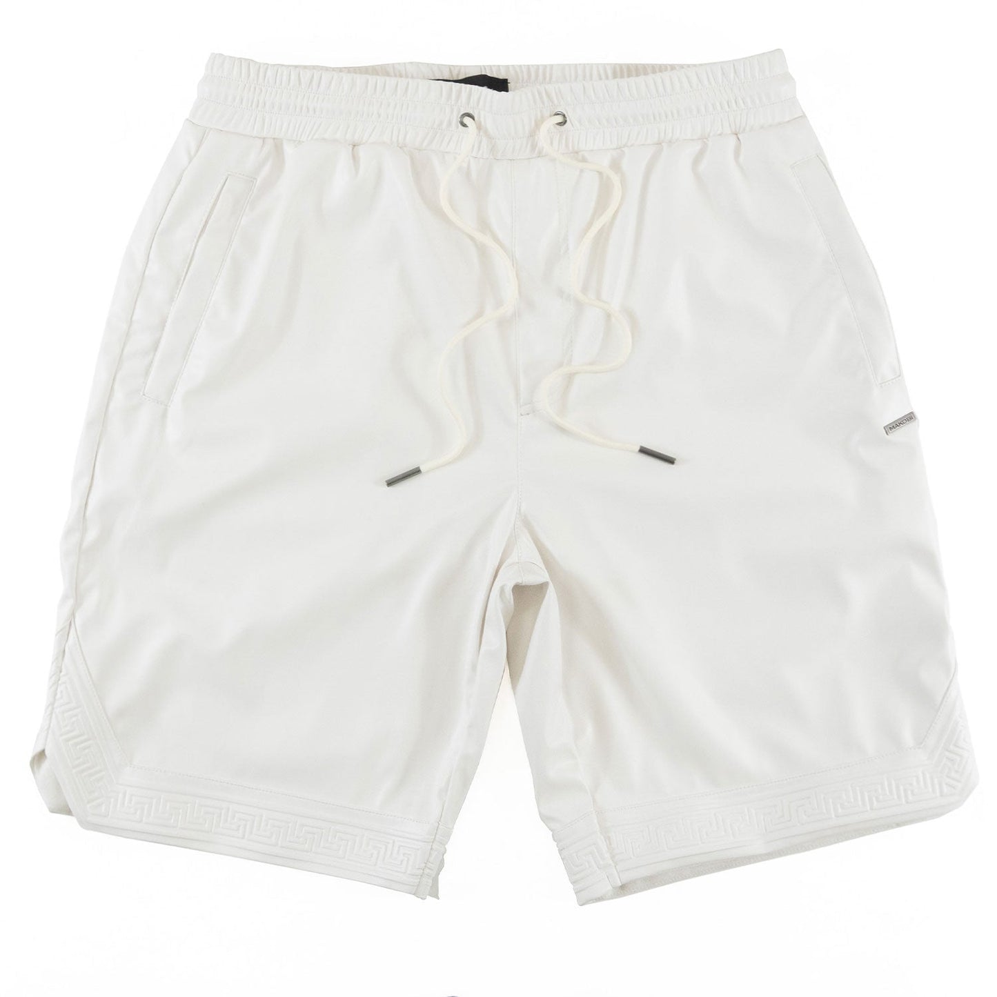 TEEK - M629 Belluci Vegan Leather Shorts - White SHORTS TEEK MJ WHITE M
