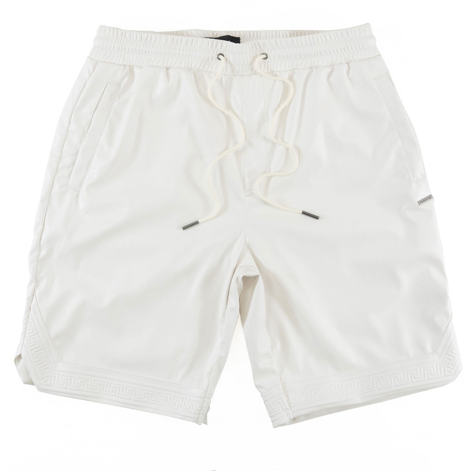 TEEK - M629 Belluci Vegan Leather Shorts - White SHORTS TEEK MJ WHITE M