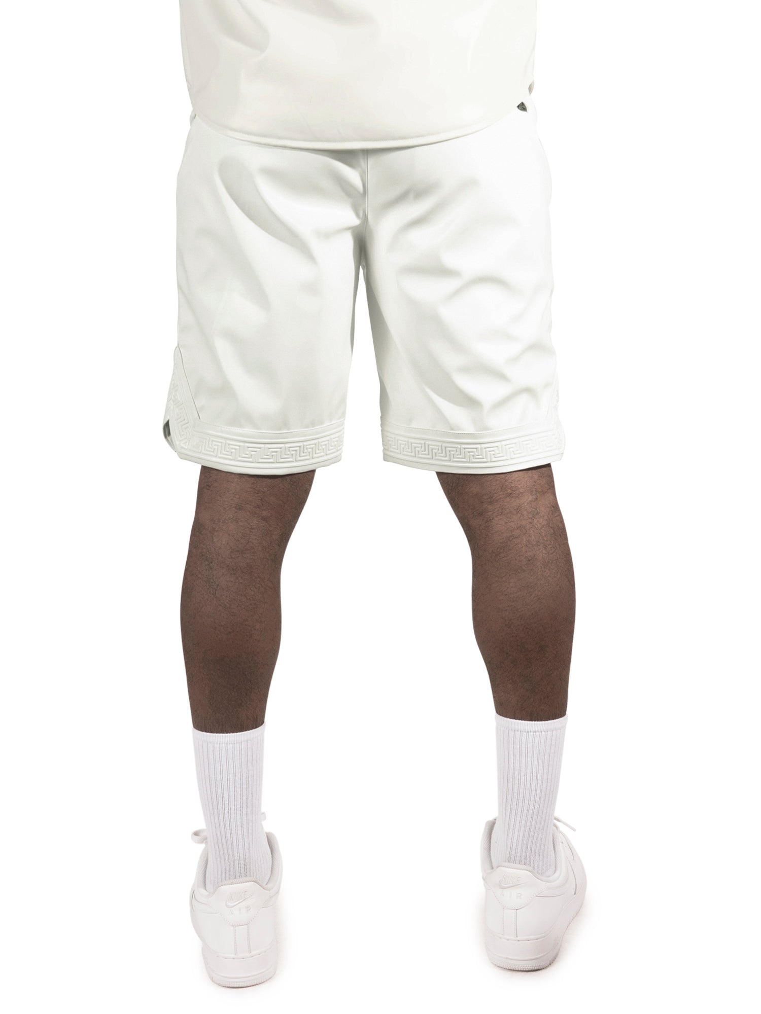 TEEK - M629 Belluci Vegan Leather Shorts - White SHORTS TEEK MJ