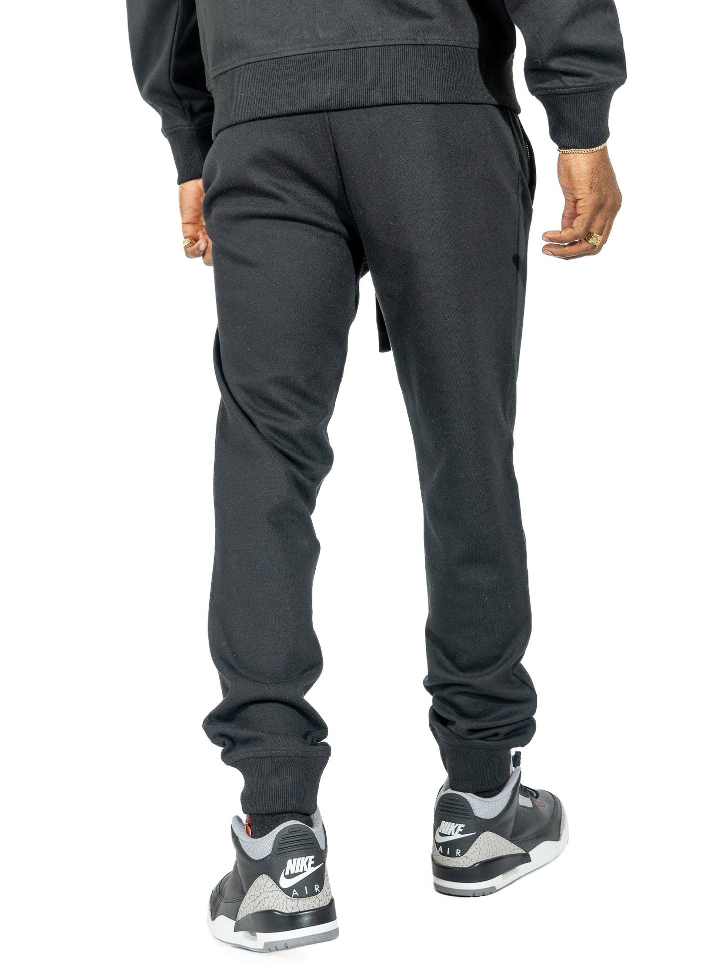 TEEK - M6335 Essential Fleece Jogger Pants - Black PANTS TEEK MJ