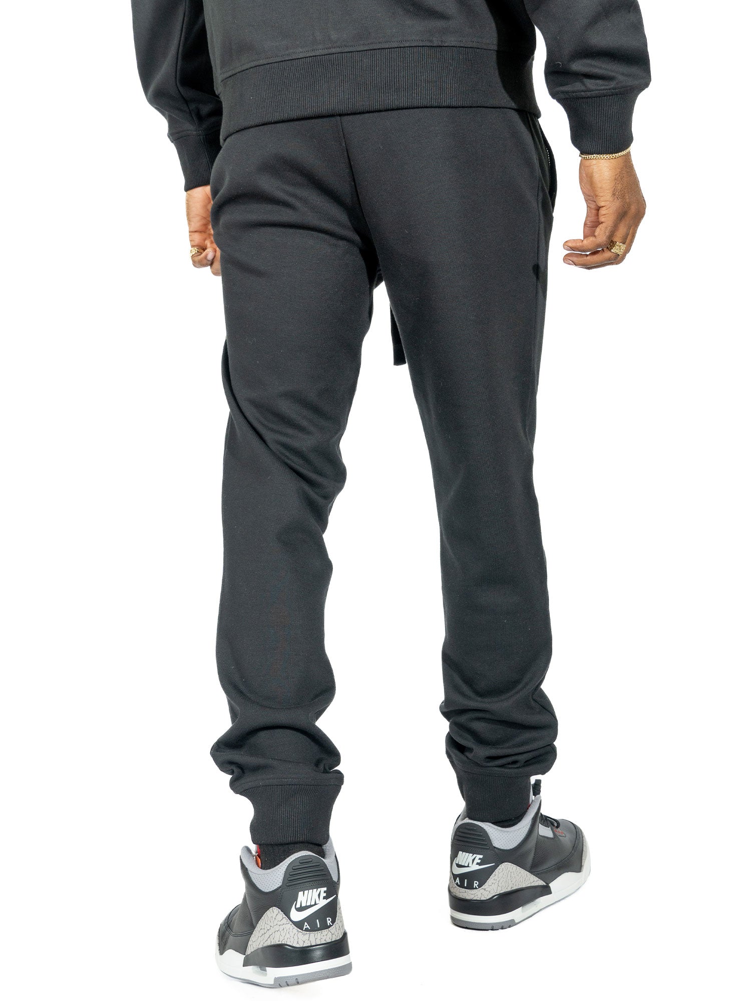 TEEK - M6335 Essential Fleece Jogger Pants - Black PANTS TEEK MJ