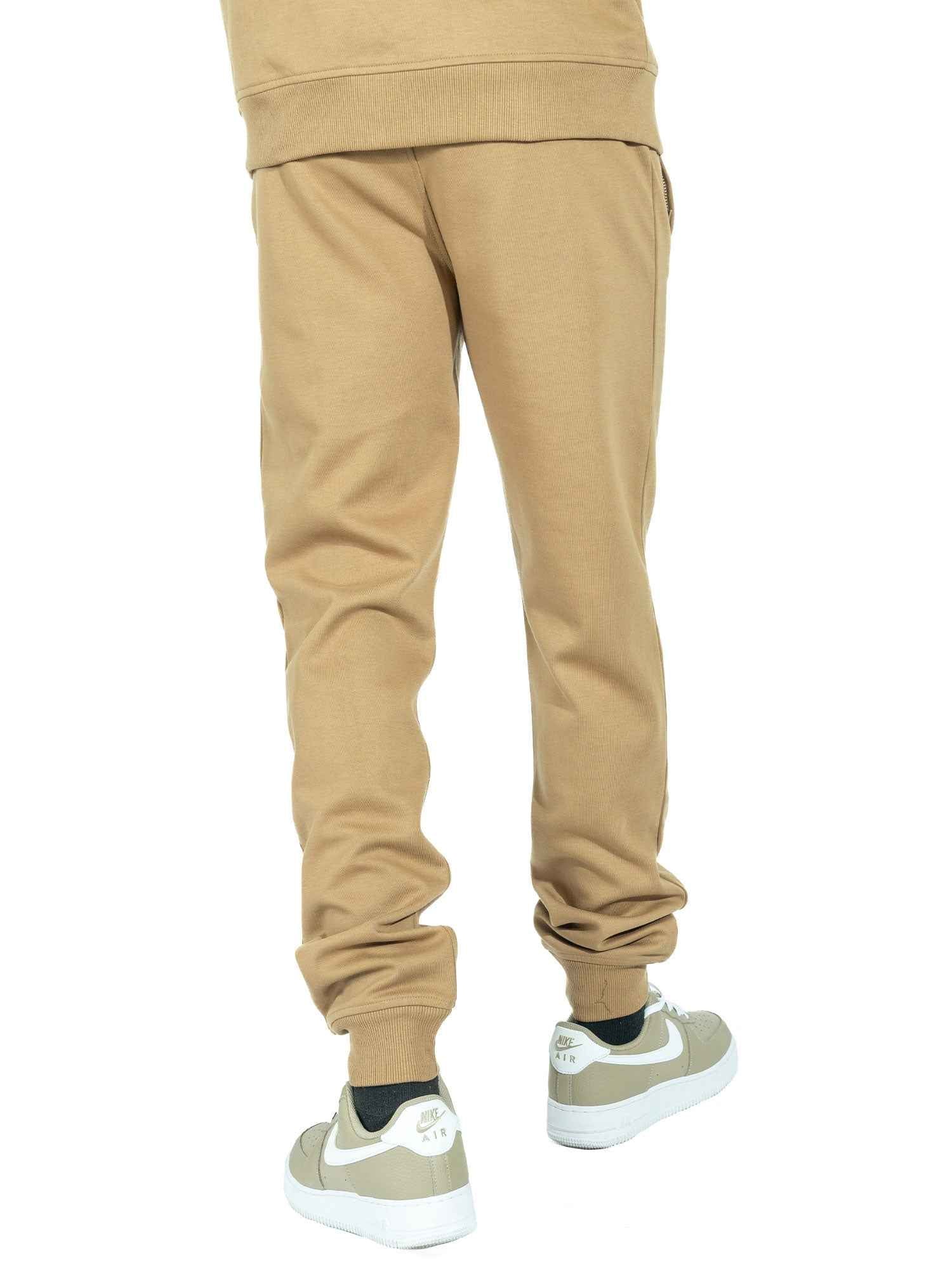 M6335 Essential Fleece Jogger Pants - Mocha Outfit Sets Makobi Jeans USA