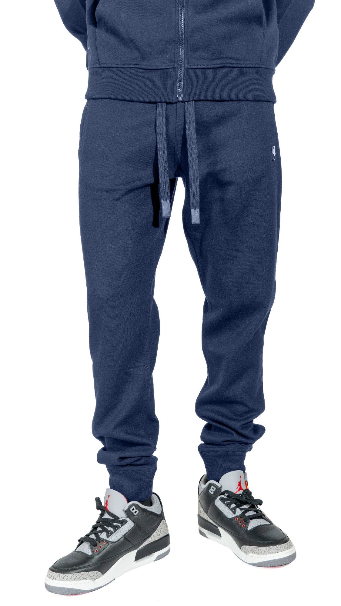TEEK - M6335 Essential Fleece Jogger Pants - Navy PANTS TEEK MJ