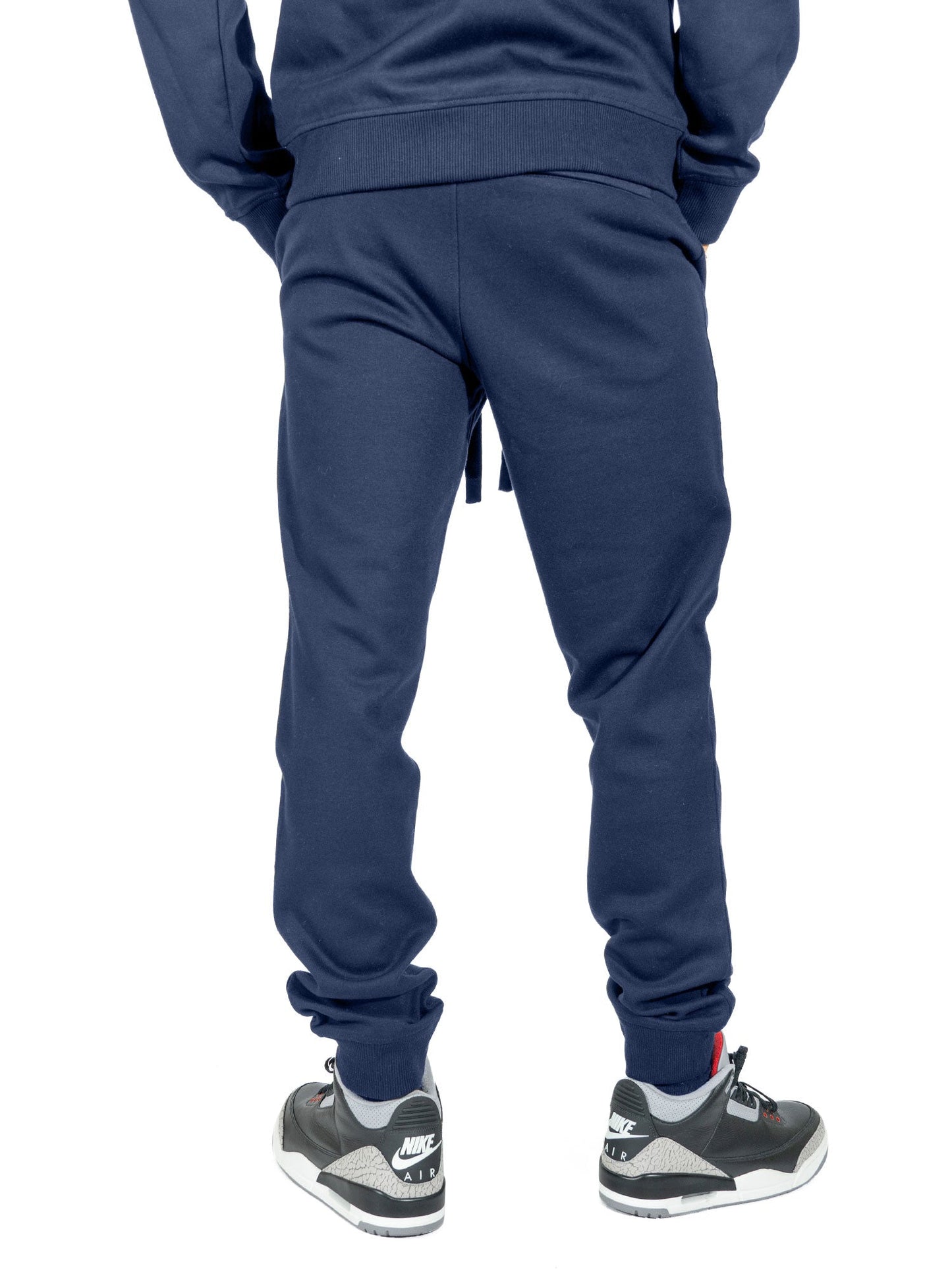 TEEK - M6335 Essential Fleece Jogger Pants - Navy PANTS TEEK MJ