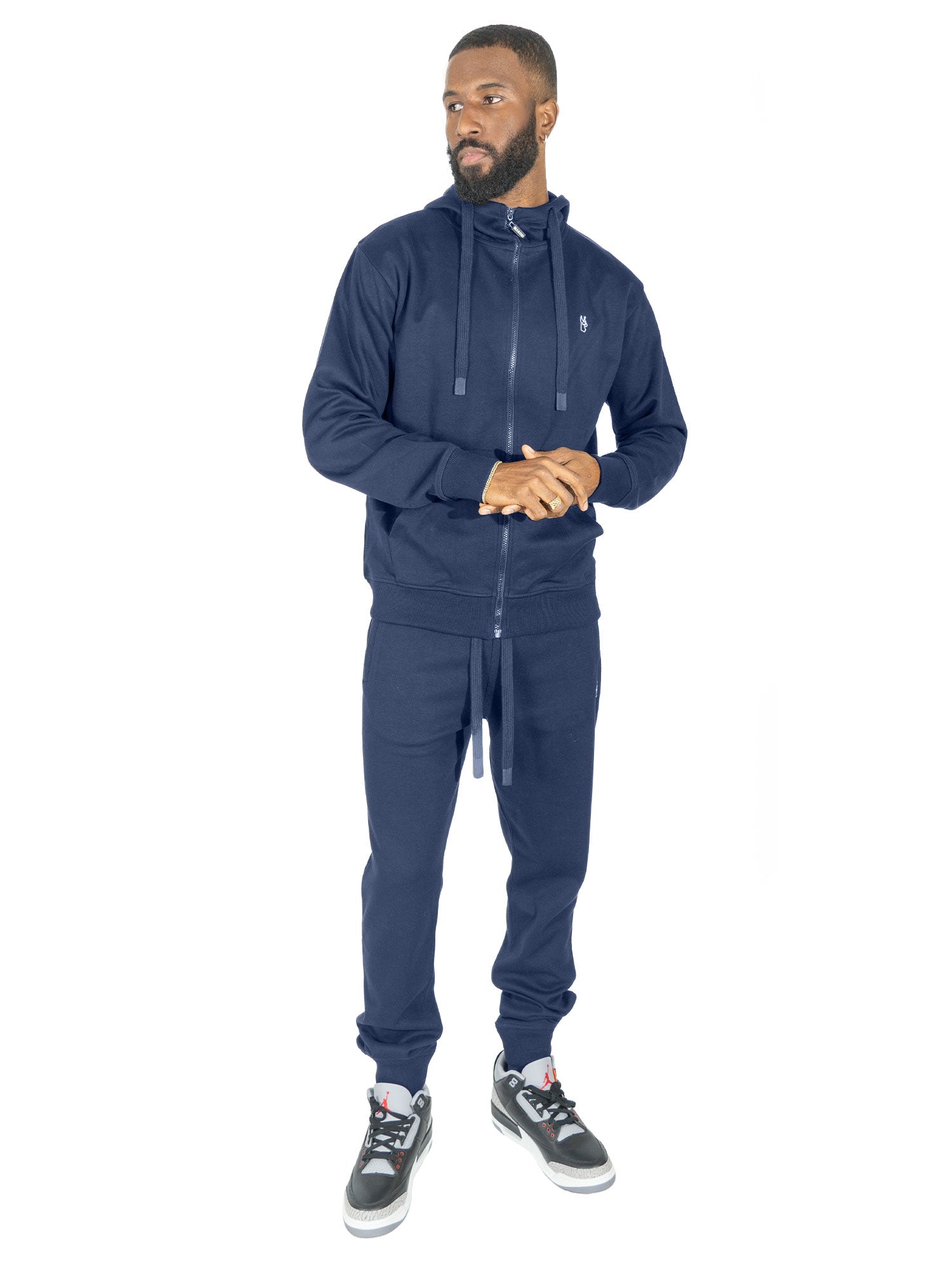 TEEK - M6335 Essential Fleece Jogger Pants - Navy PANTS TEEK MJ