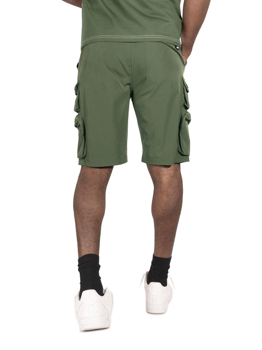 TEEK - M633 Colton Nylon Spandex Cargo Shorts - Dark Olive SHORTS TEEK MJ