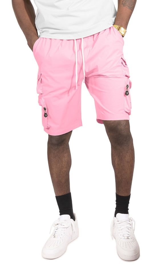 TEEK - M633 Colton Nylon Spandex Cargo Shorts - Pink SHORTS TEEK MJ