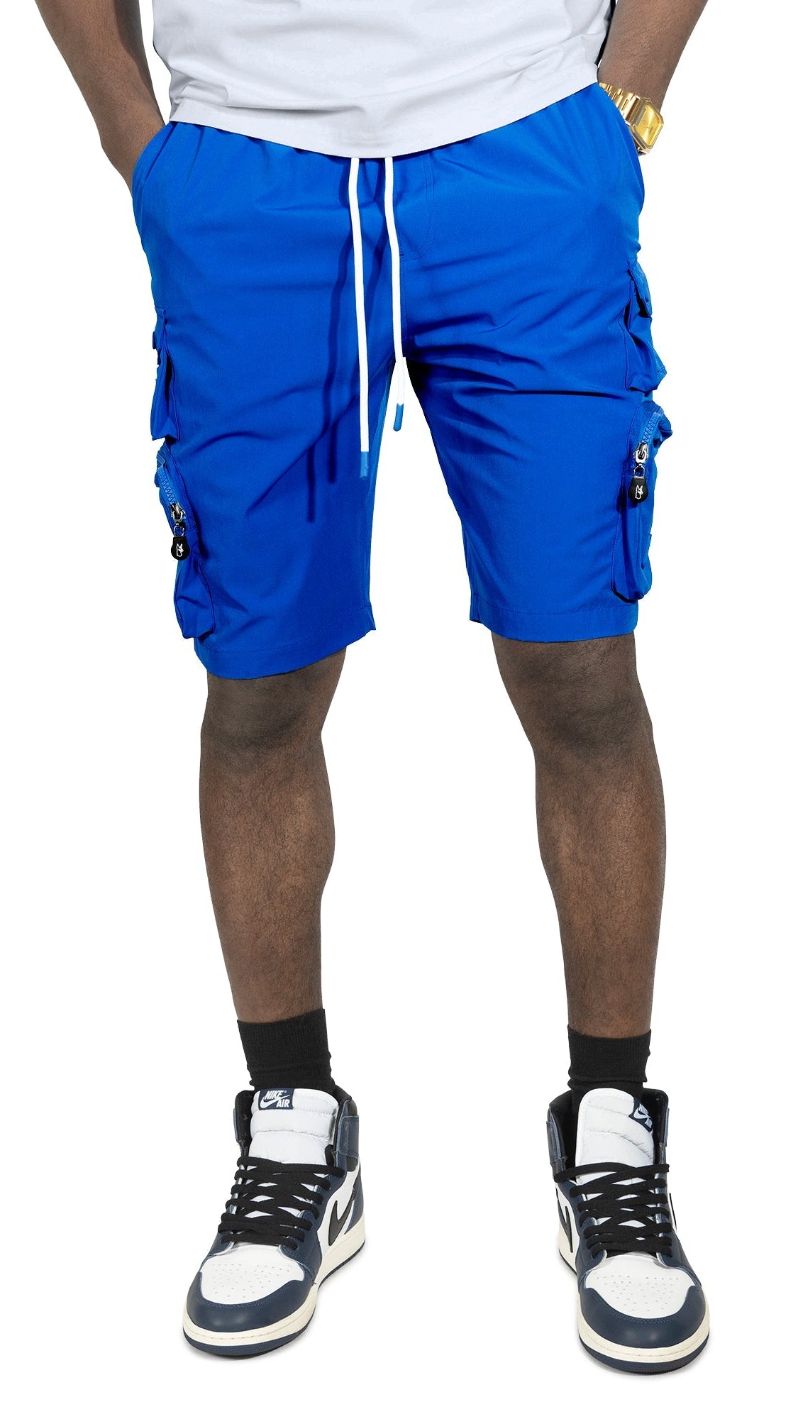 TEEK - M633 Colton Nylon Spandex Cargo Shorts - Royal 25' SHORTS TEEK MJ