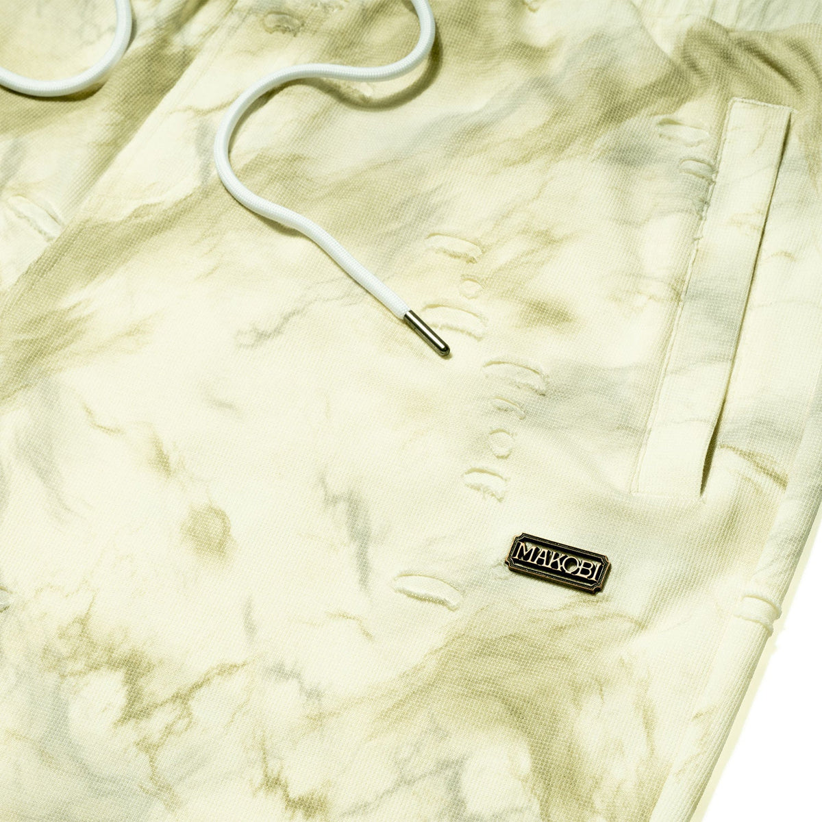 M456 Amato Short Set - Natural Outfit Sets Makobi Jeans USA