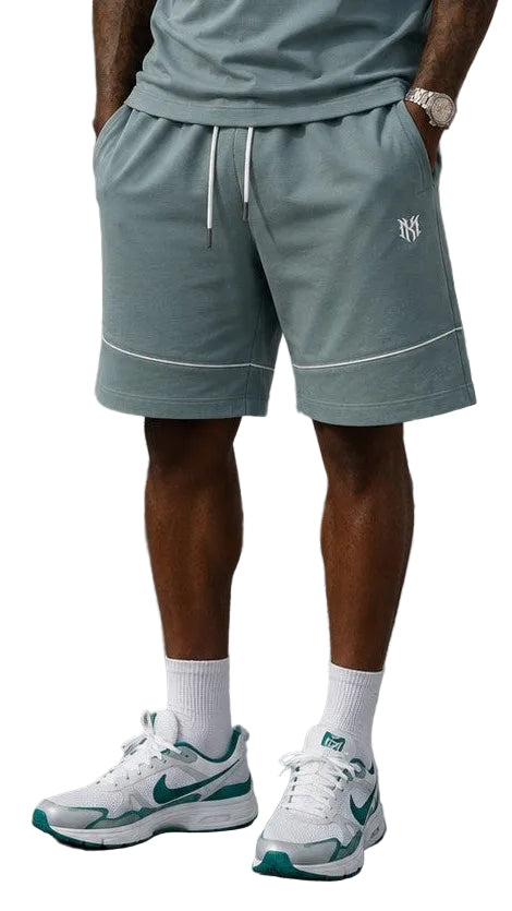 M659 Live Life Shorts - Teal Shorts Makobi Jeans USA