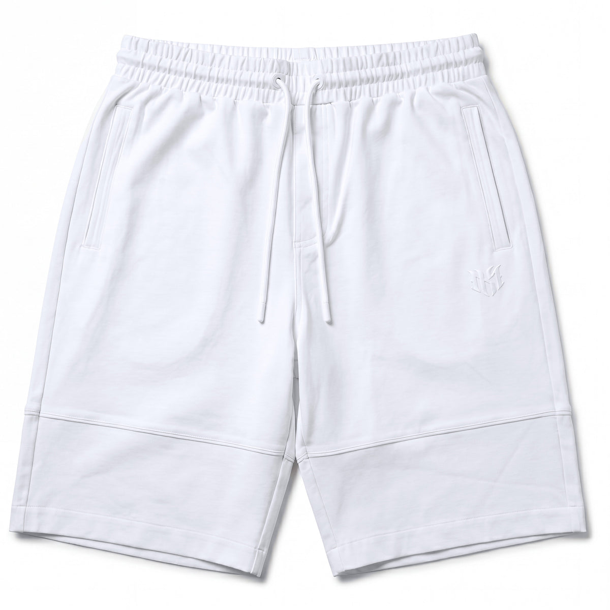 M659 Live Life Shorts - White Shorts Makobi Jeans USA
