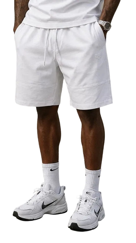 M659 Live Life Shorts - White Shorts Makobi Jeans USA WHITE M